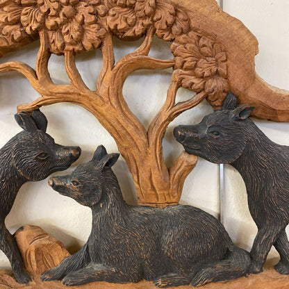 Carved Beasts Relief Art
