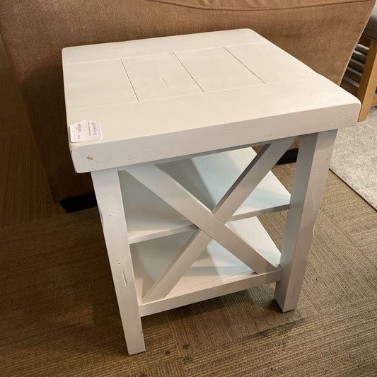 White X Frame Side Table