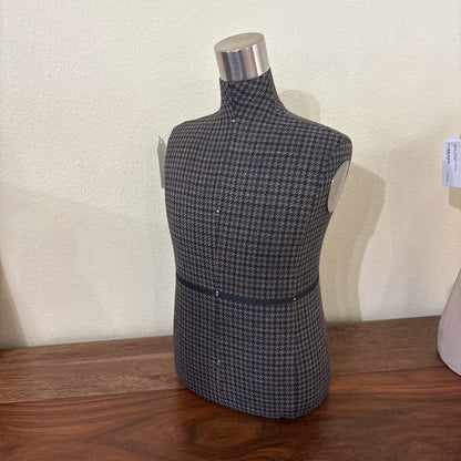 Grey Pattern Tabletop Jewelry Mannequin