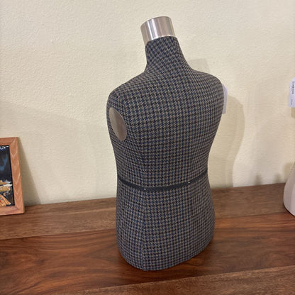 Grey Pattern Tabletop Jewelry Mannequin