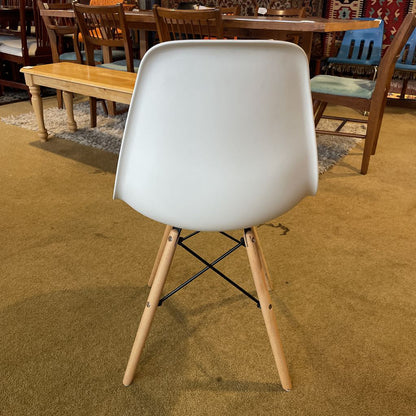 White Molded Plastic Chair