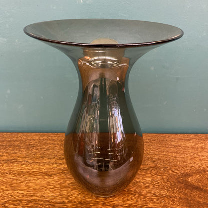 Smokey Glass Flared Top Vase SMALLS