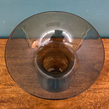 Smokey Glass Flared Top Vase SMALLS