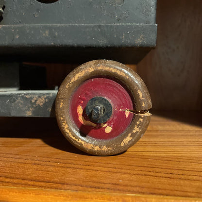 Cast Iron Steam Crane on Wheels Old School Toy