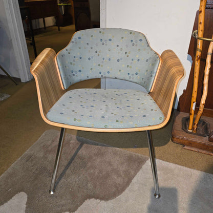 Stylex Bentwood Armchair w/ Blue Dotted Seats