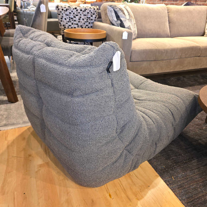 Grey Boucle Togo Style Chair