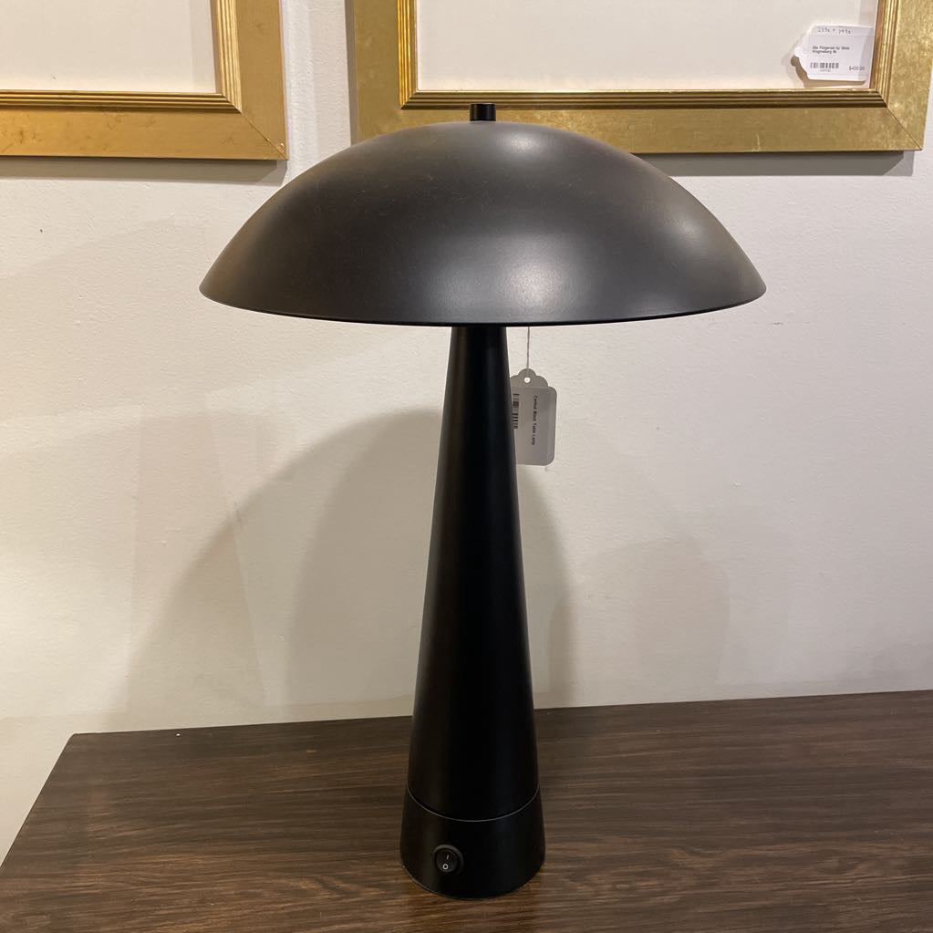 Conical Black Table Lamp