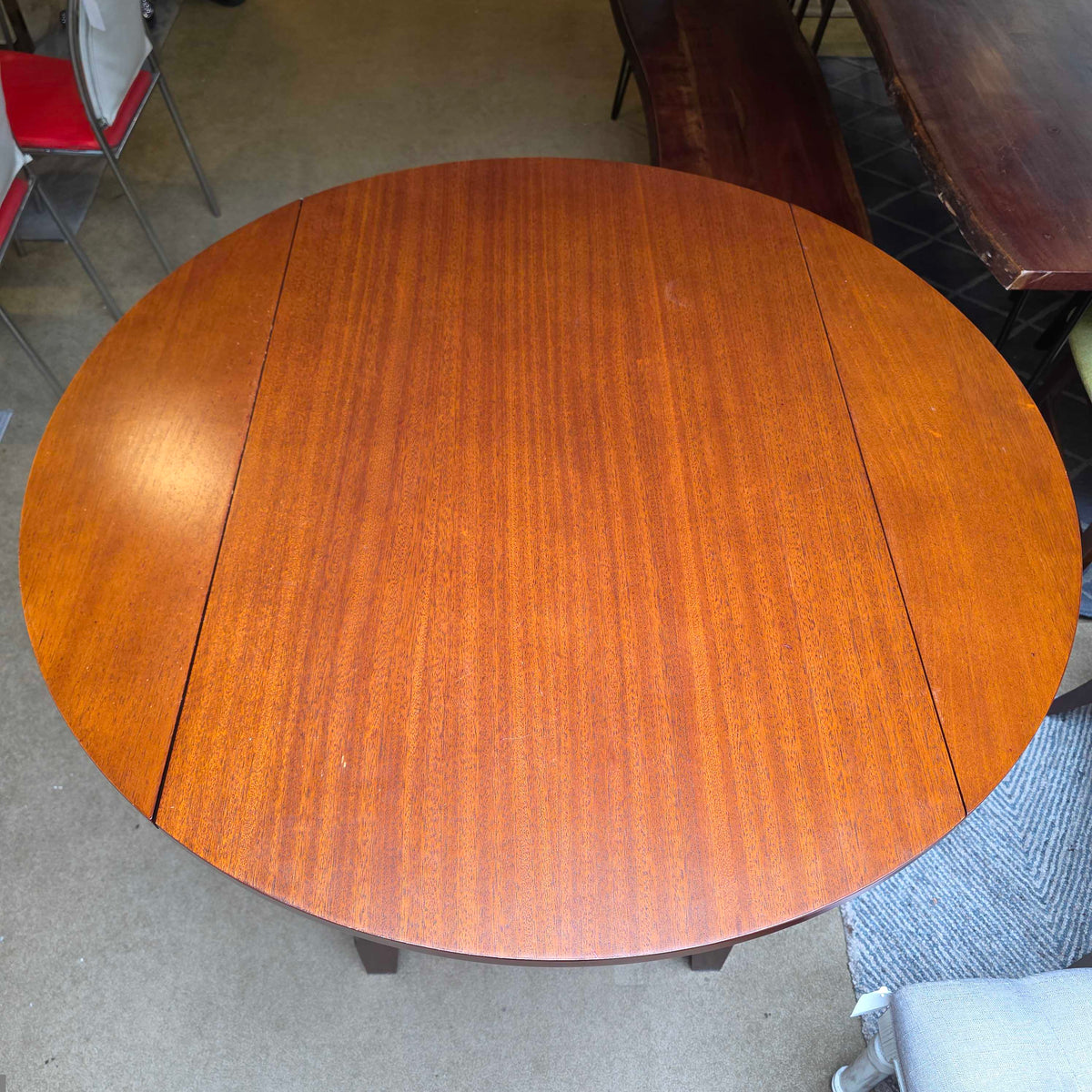 Round Bar Table with Drop Leaves