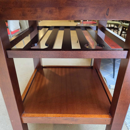 Round Bar Table with Drop Leaves