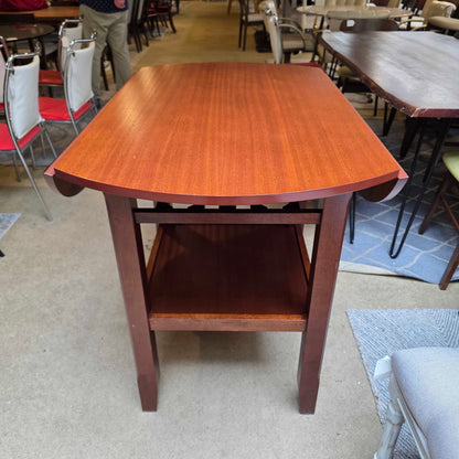 Round Bar Table with Drop Leaves