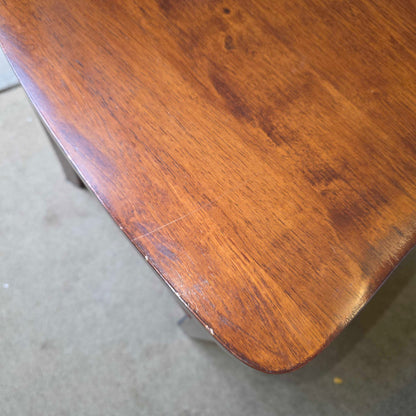 Dark Wood Farmhouse Stool