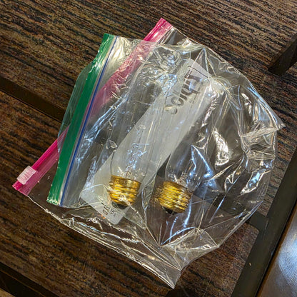 Dark Wood Paned Glass 2 Door/2 Drawer Hutch