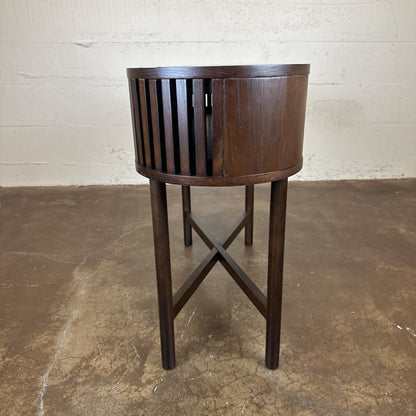 Houston Brown Oval Console Table