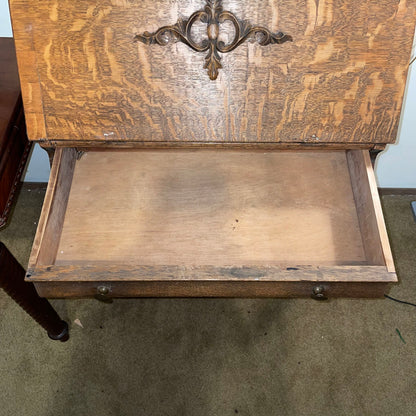Quartersawn Oak Secretary Desk *As Is* *No Key*