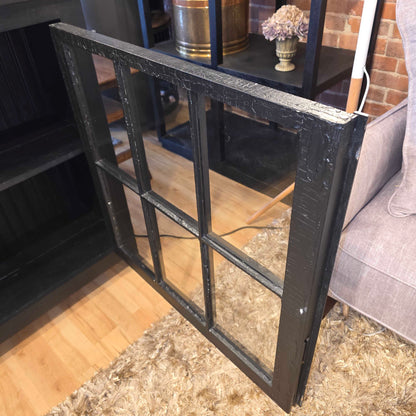 Black Wood Glass Door Cabinet Sideboard