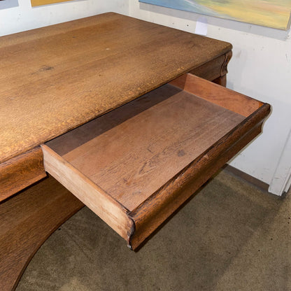 Larkin Oak One Drawer Table with Claw Feet