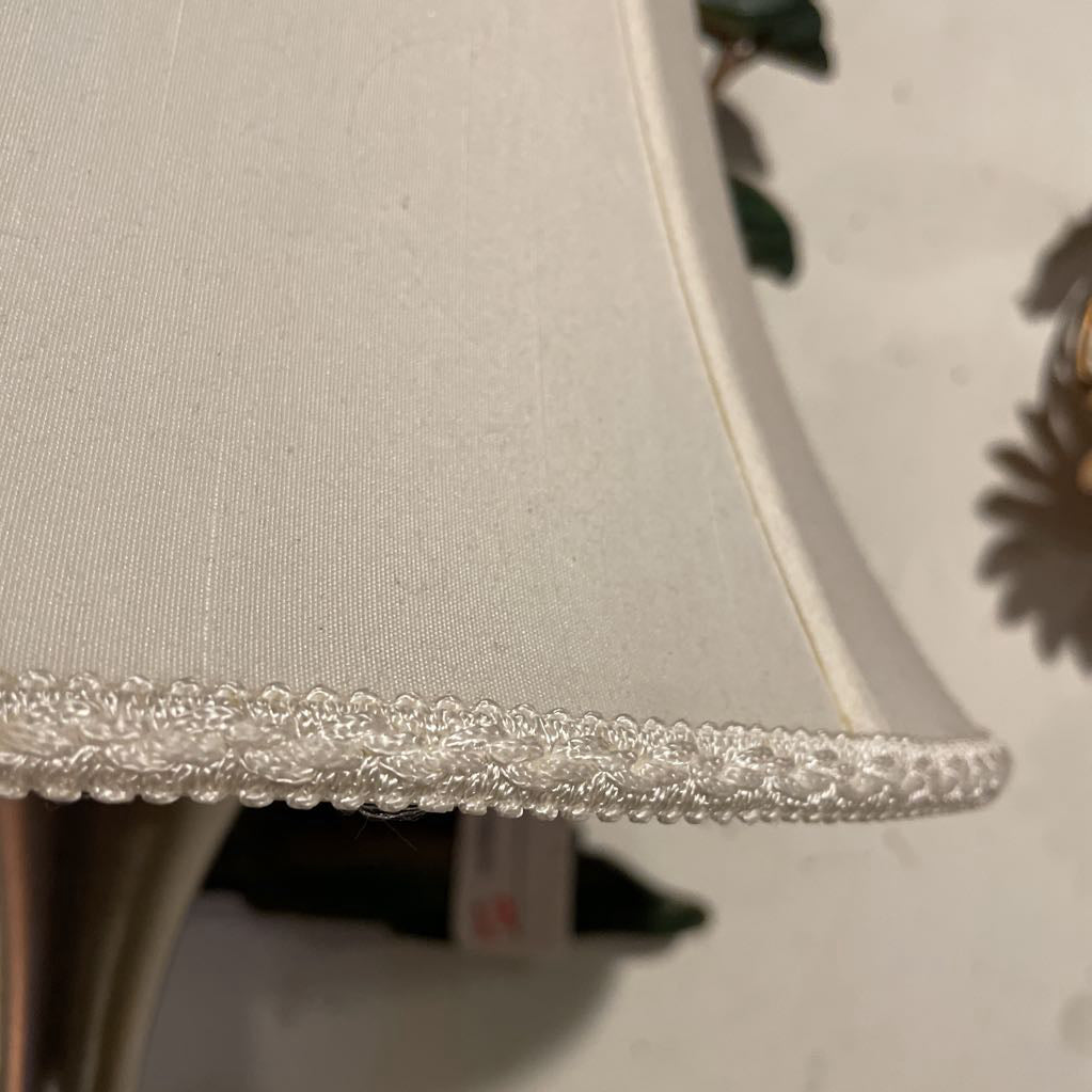 SS Pase Lamp w/ Silk Brocade Shade