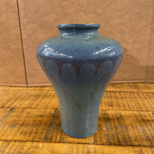 Blue Pottery Vase with "Arches" Design SMALLS