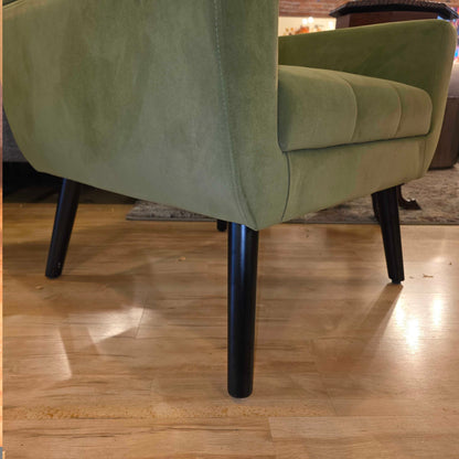 Olive Green Tufted MC Style Accent Chair