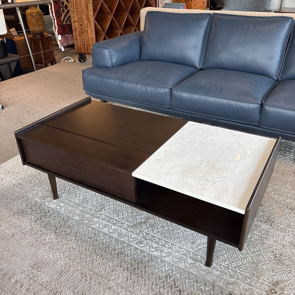 West Elm MC Pop-up Marble Coffee Table
