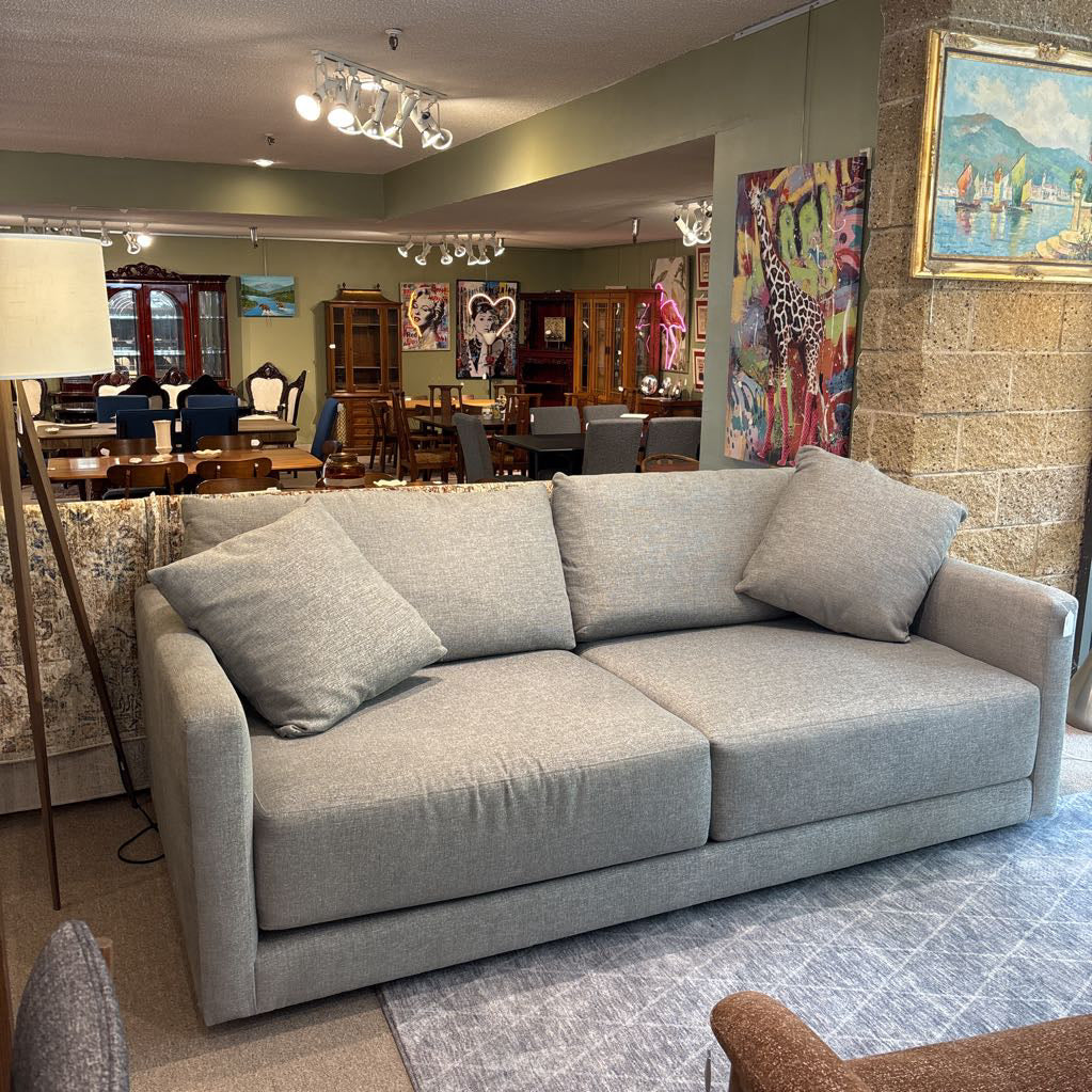 Crate & Barrel Grey Sofa