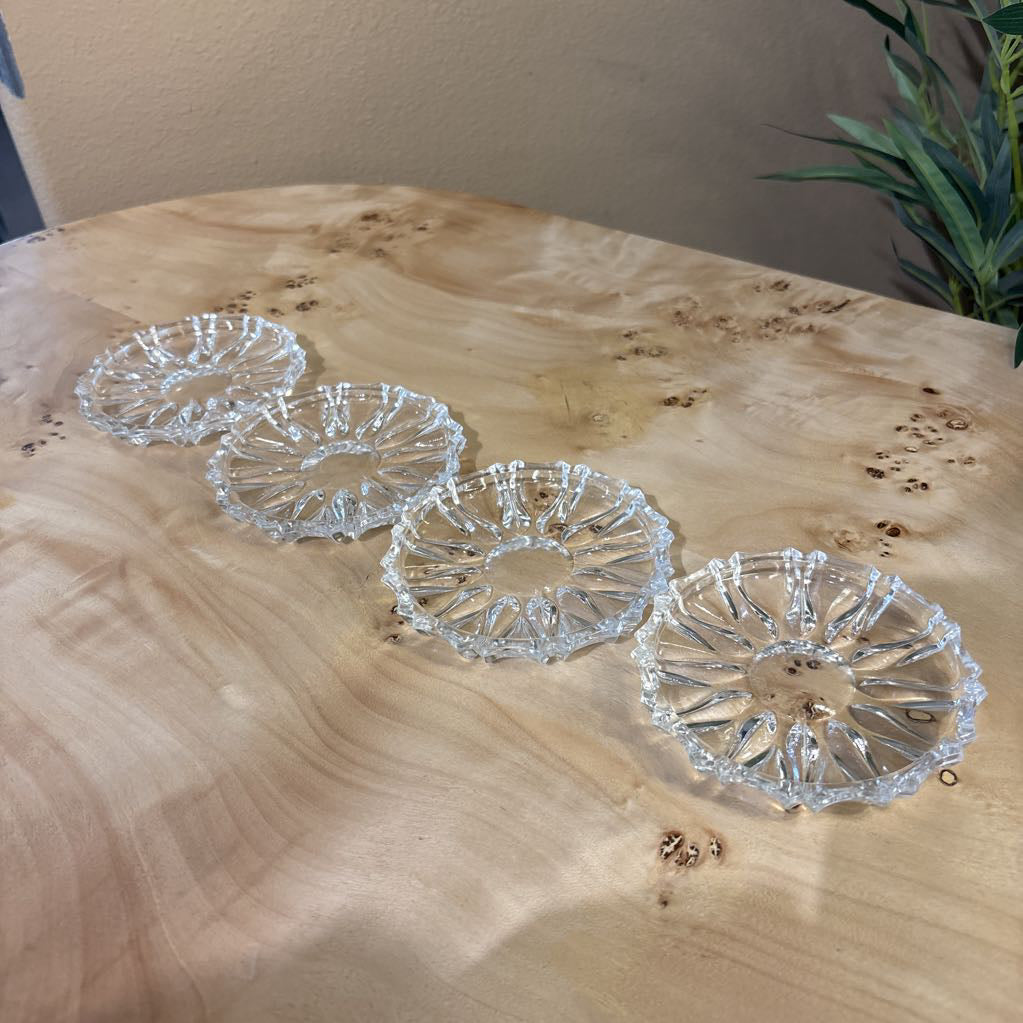 Set of 4 Crystal Star Pattern Coasters