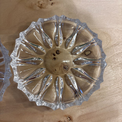 Set of 4 Crystal Star Pattern Coasters
