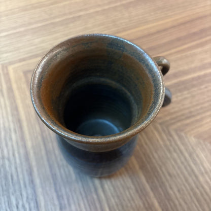 Looped & Knotted Blue Glaze Handcrafted Ceramic Mug