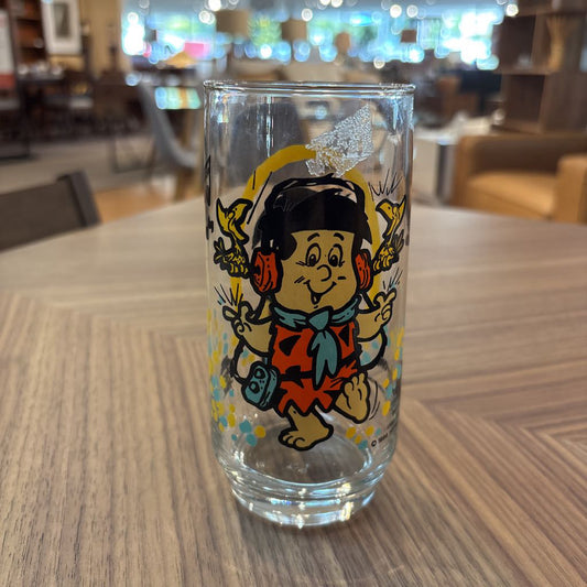 Vintage Flintstones Freddy Glass