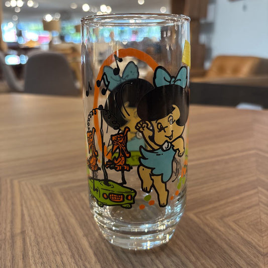 Vintage Flintstones Betty Glass