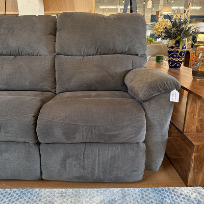 Lay Z Boy Brooks Charcoal Manual Reclining Sofa