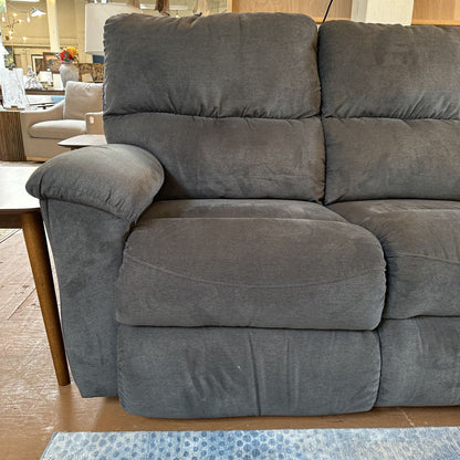 Lay Z Boy Chrcoal Manual Reclining Sofa