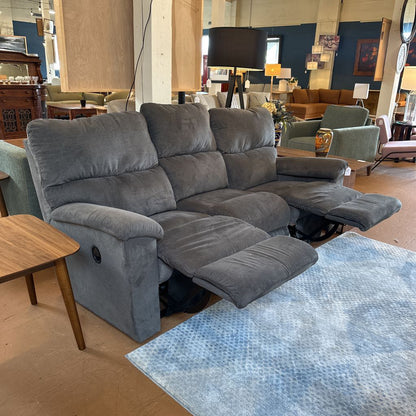 Lay Z Boy Brooks Charcoal Manual Reclining Sofa