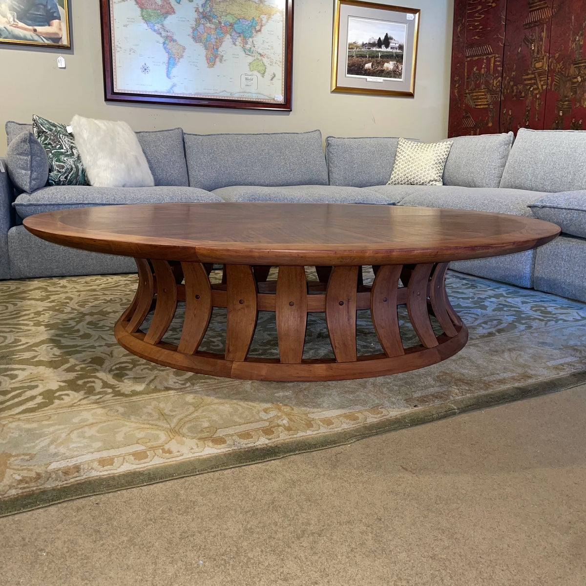 Vintage Solid Teak Low Japanese Style Table
