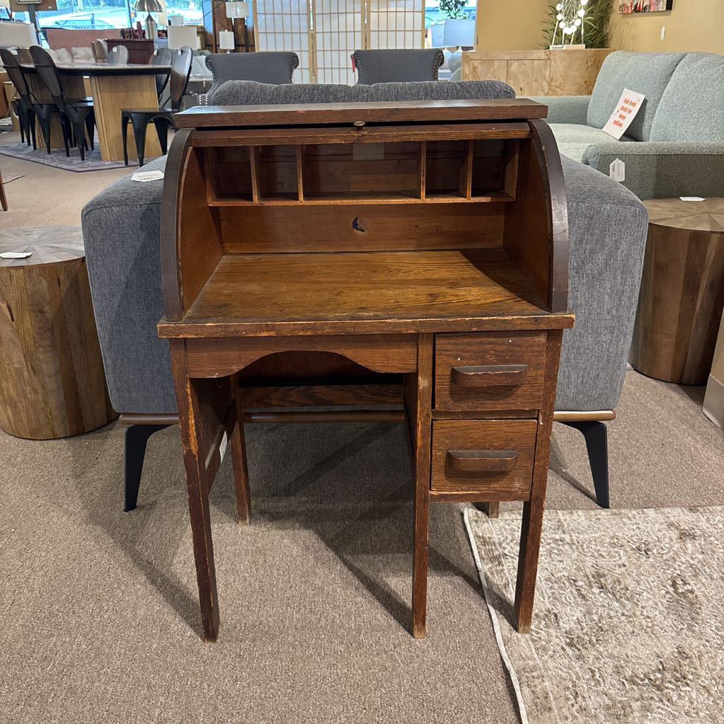 Vintage Mini Roll Top Desk