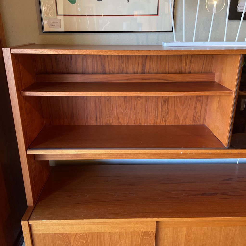 Teak MC Glass Door Hutch