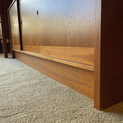 Teak MC Glass Door Hutch