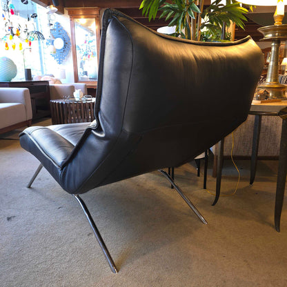 Scandinavian Black Adjustable Chaise Lounge