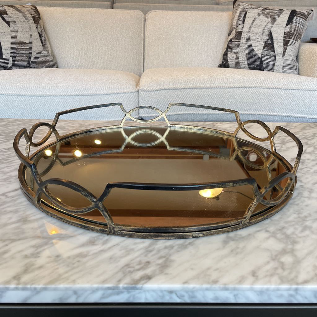 Metal Mirrored Tray UNIQUE FINDS