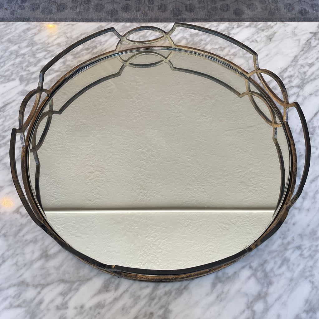 Metal Mirrored Tray UNIQUE FINDS