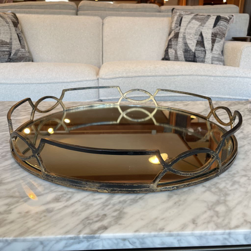 Metal Mirrored Tray UNIQUE FINDS