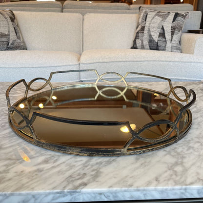 Metal Mirrored Tray UNIQUE FINDS