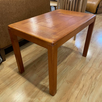 MC Danish Teak Rectangular Parquet Side Table C SIDE TABLES