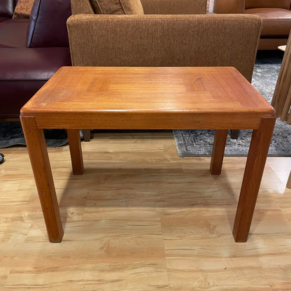 MC Danish Teak Rectangular Parquet Side Table C SIDE TABLES