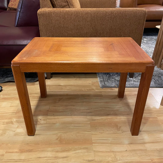MC Danish Teak Rectangular Parquet Side Table
