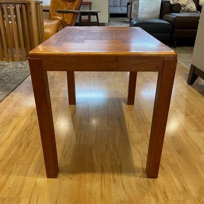 MC Danish Teak Rectangular Parquet Side Table C SIDE TABLES