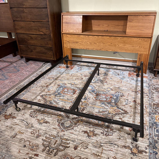 Solid Oak MC Style Queen Bedframe