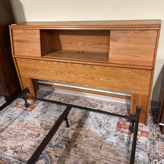 Solid Oak MC Style Queen Bedframe