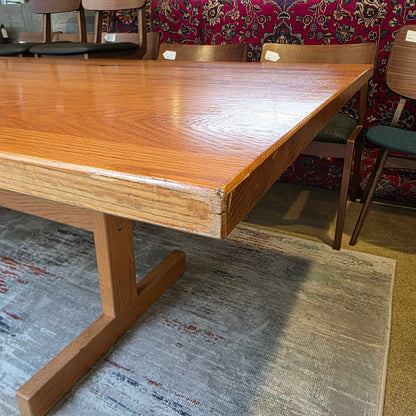 Solid Wood Mid-tone Trestle Dining Table C DINING TABLES
