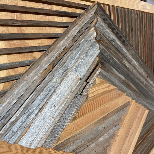 Geometric Wood Wall Sculpture ART